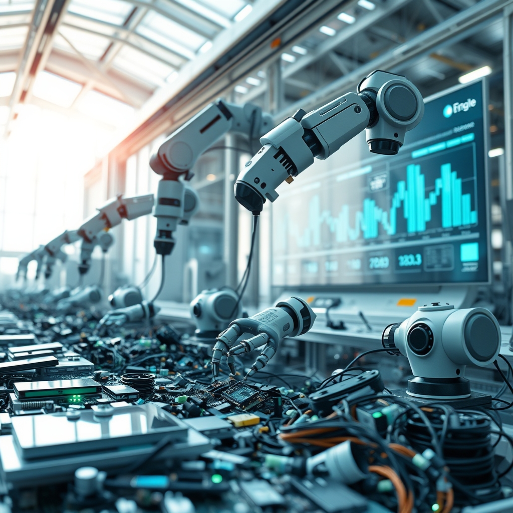 The Unseen Potential of AI and Custom Silicon Chips in Revolutionizing Electronic Waste Management and Smart Factory Automation